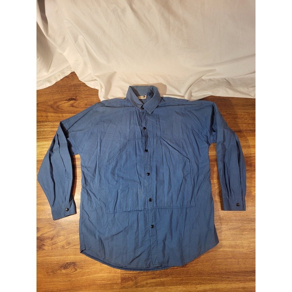 Vintage Cherokee Of California Blue Button‎ Down Mens Western Size M
